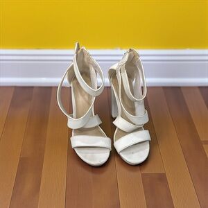 Charlotte Russe White Strappy Heels